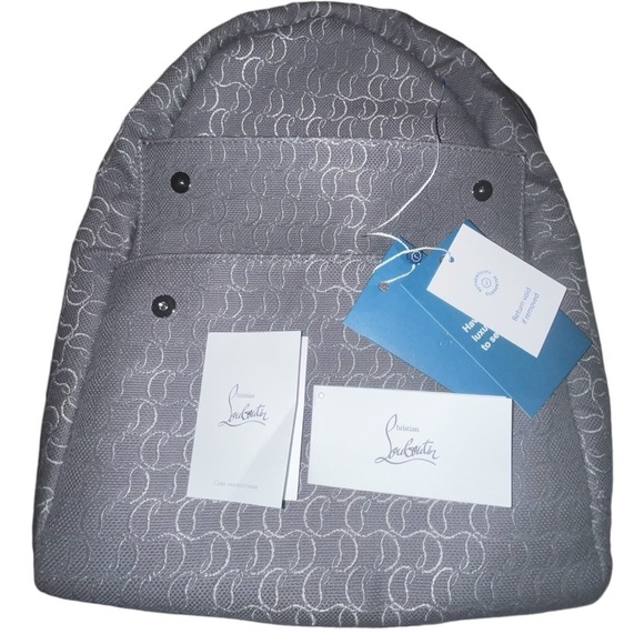 Christian Louboutin Other - NWT Christian Louboutin Men’s Zip and Flap Smoke/Gray Backpack/Travel  COA